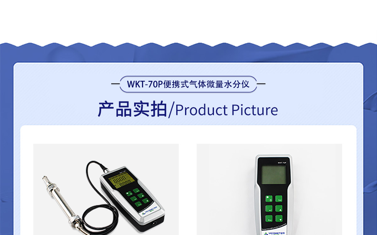 WKT-70P 便攜式露點(diǎn)溫濕度微量水分測定儀