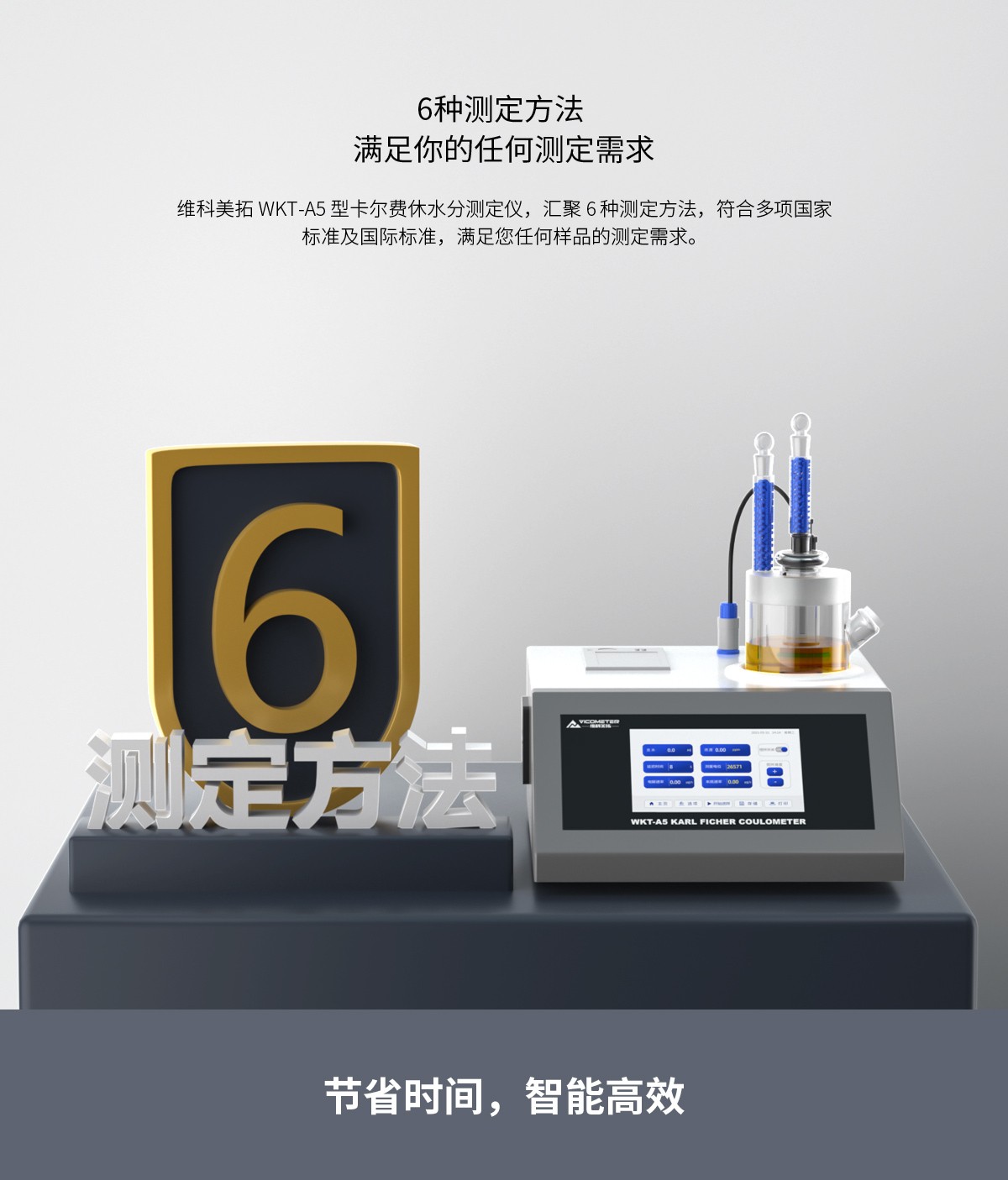 WKT-A5型卡爾費休微量水分測定儀（庫倫法）
